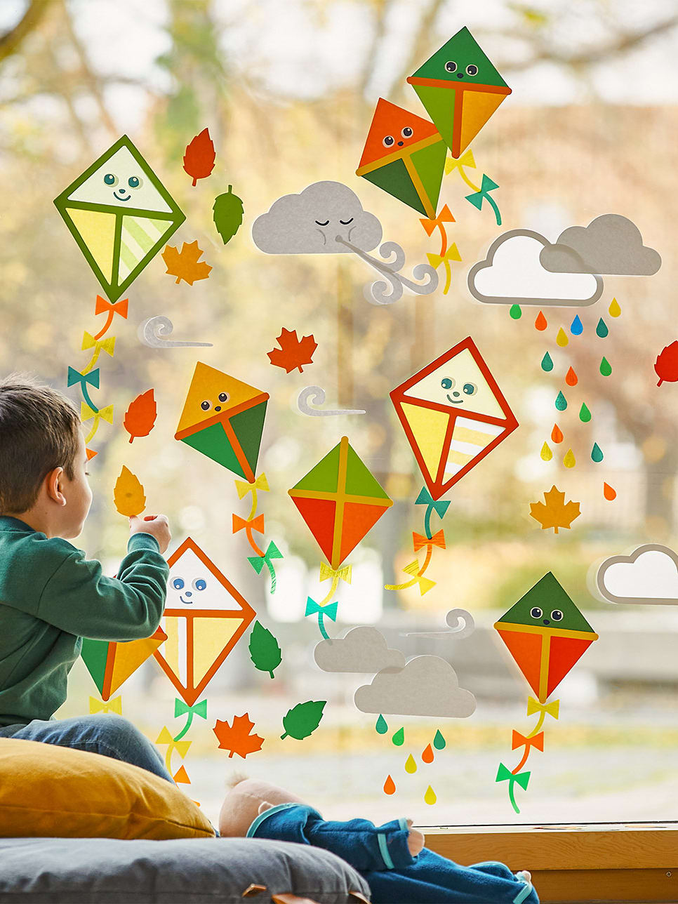 HABA Sachenmacher Bastelset Herbst Für Kinder Ab 3 Jahren - 2er Set Mit Papier, Kleben & Falten